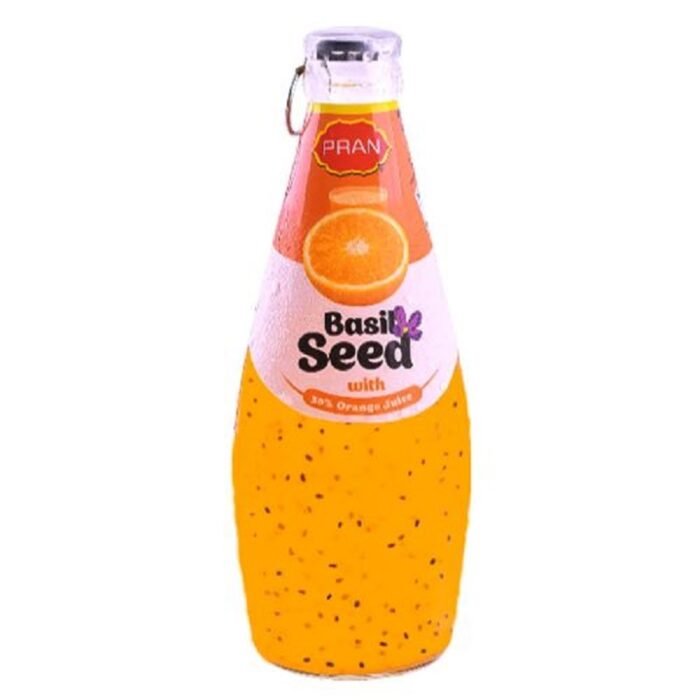 Orange flavoured Basil Seed Drink in Qatar