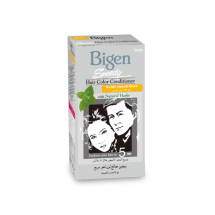 BIGEN SPEEDY HAIR COLOR CONDITIONER NO. 881 NATURAL BLACK IN QATAR