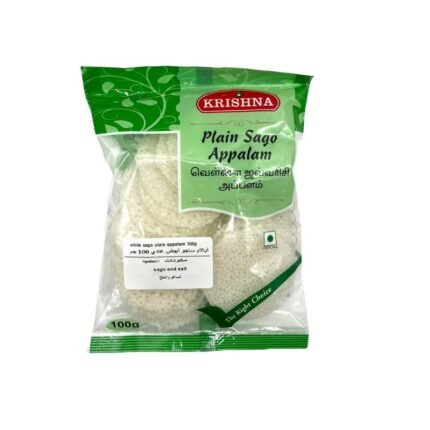 KRISHNA WHITE SAGO PLAIN APPALAM IN QATAR