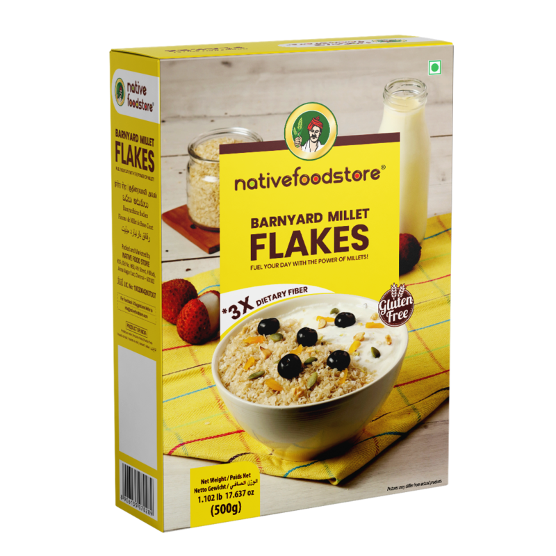 NATIVE FOODS  BARNYARD MILLET FLAKES IN QATAR NATIVE FOODS BARNYARD MILLET FLAKES IN QATAR