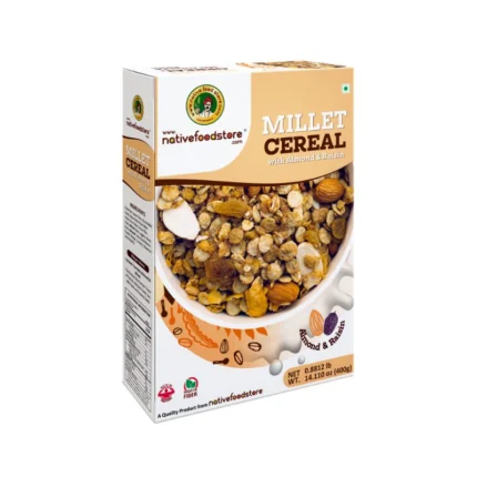 NATIVE FOODS MILLET CEREAL WITH ALMOND & RAISIN IN QATAR