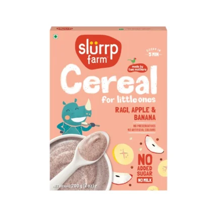 SLURRP FARM RAGI, APPLE & BANANA CEREAL 200G